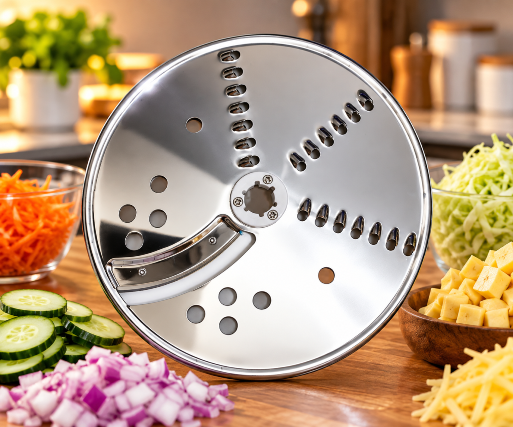 Stainless Steel Food Processor Disc Display
